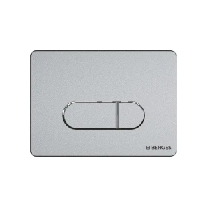 Кнопка смыва Berges Novum D2 040032, матовый хром