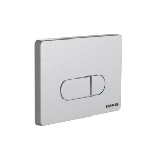 Кнопка смыва Berges Novum D2 040032, матовый хром