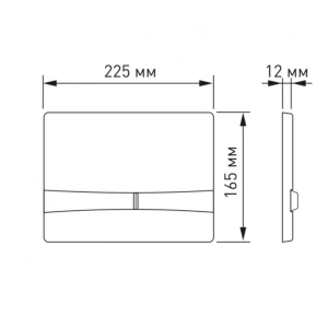 Кнопка смыва Berges Novum F1 040051, белая