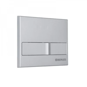 Кнопка смыва Berges Novum L2 040012, матовый хром