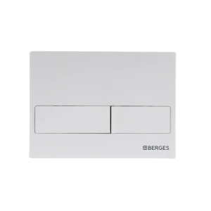 Кнопка смыва Berges Novum L4 040014, Soft Touch белая
