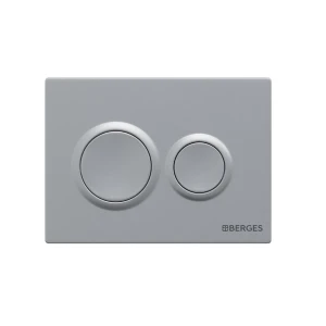 Кнопка смыва Berges Novum O2 040062, матовый хром