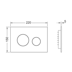 Кнопка смыва TECE 9240920 для унитаза TECEloop 2.0, белая