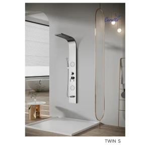 Душевая панель Cerutti SPA Twin S CT9987 серебро