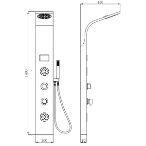 Душевая панель beWash BV4TMSP9776