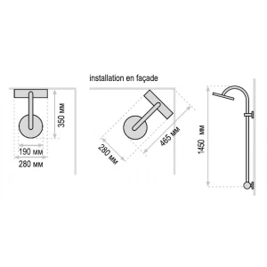 Душевая панель Valentin I-Deco NAUTILUS белая