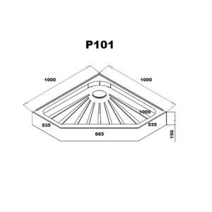 Поддон для душа Cerutti SPA P101 100x100