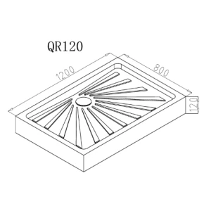 Поддон для душа Cerutti SPA QR121 120x80