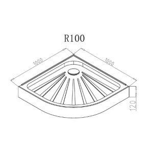 Поддон для душа Cerutti SPA R100 100x100