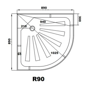 Поддон для душа Cerutti SPA R90 90x90