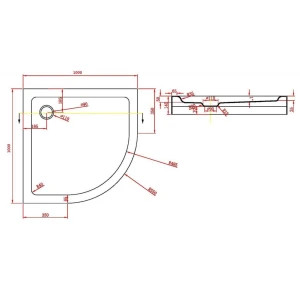 Поддон для душа Bravat Type-R2 P210 100x100