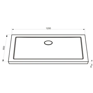 Поддон для душа Bravat Type-S1 P1812A 120x80