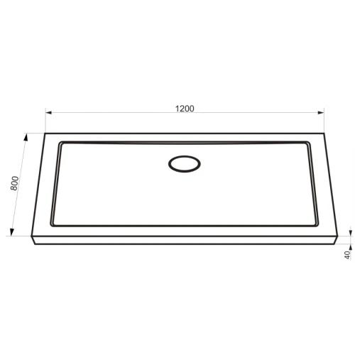 Поддон для душа Bravat Type-S1 P1812A 120x80