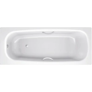 Стальная ванна BLB Universal HG B60H 160x70 с шумоизоляцией, с отверстиями д/ручек