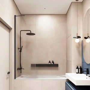 Шторка на ванну Veconi Palau PL-84B 100x150