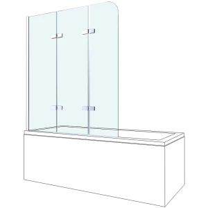 Шторка на ванну Berges City 2.0 80x140