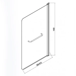Шторка на ванну Esbano ES-1480 80x140