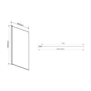 Шторка на ванну Vincea VSB-11800CL 80x140