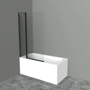 Шторка на ванну BelBagno UNO-V-11-100/150-C-NERO 100x150
