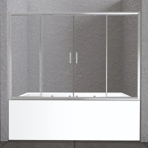 Шторка на ванну BelBagno UNIQUE-VF-2-150/180-140-C-Cr 150/180x140