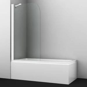 Шторка на ванну Wasserkraft Leine 35P01-80WHITE Fixed 80x140