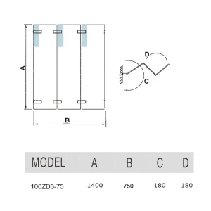 Шторка на ванну Weltwasser WW100 100ZD3-75 75x140