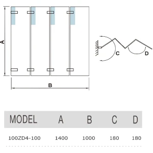 Шторка на ванну Weltwasser WW100 100ZD4-100 100x140