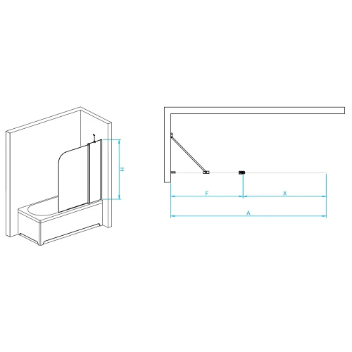 Шторка на ванну RGW Screens SC-011 90x140
