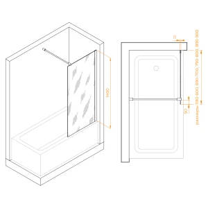 Шторка на ванну RGW Screens SC-050 70x149