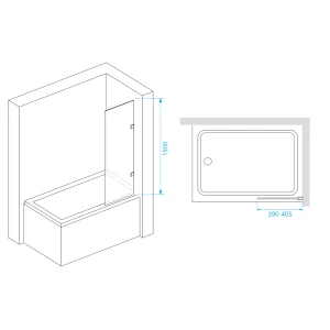 Шторка на ванну RGW Screens SC-056-2 40x150