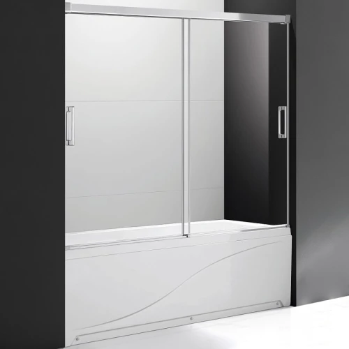 Шторка на ванну Cezares Tandem Soft VF 2 150x145 стекло прозрачное