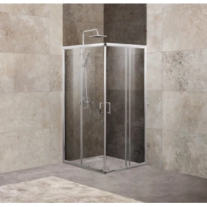 Душевой уголок BelBagno UNIQUE-A-2-75/90-C-Cr 90х90 стекло прозрачное