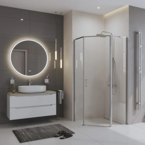 Душевой уголок BelBagno UNO-195-P-1-100-C-Cr 100х100 стекло прозрачное