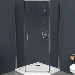 Душевой уголок BelBagno UNO-195-P-1-90-C-Cr 90х90 стекло прозрачное