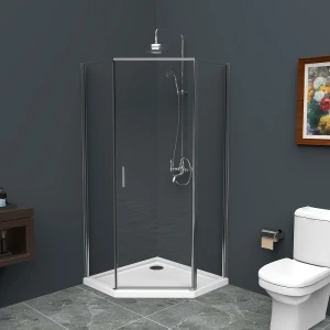 Душевой уголок BelBagno UNO-195-P-1-90-C-Cr 90х90 стекло прозрачное