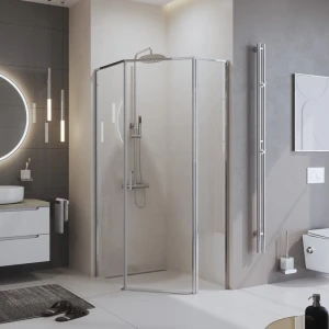 Душевой уголок BelBagno UNO-195-PH-1-100/80-C-Cr 100х80 стекло прозрачное