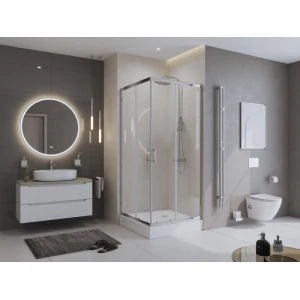 Душевой уголок BelBagno UNO-195-A-2-80-C-Cr 80х80 стекло прозрачное