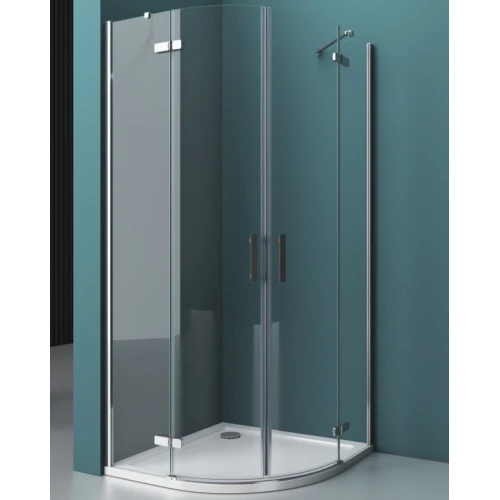 Душевой уголок BelBagno KRAFT-R-2-100-C-Cr 100х100 стекло прозрачное