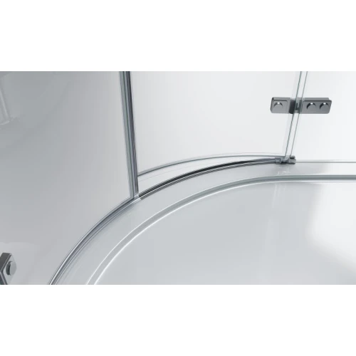 Душевой уголок BelBagno KRAFT-R-2-100-C-Cr 100х100 стекло прозрачное