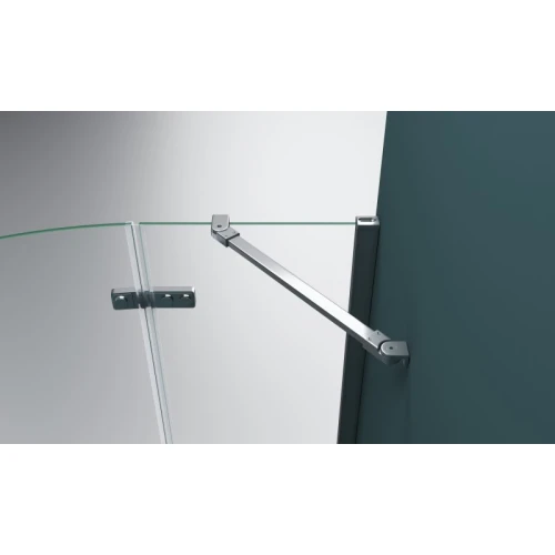 Душевой уголок BelBagno KRAFT-R-2-100-C-Cr 100х100 стекло прозрачное