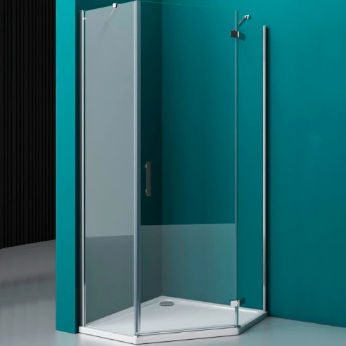 Душевой уголок BelBagno KRAFT-P-1-100-C-Cr-R 100х100 стекло прозрачное
