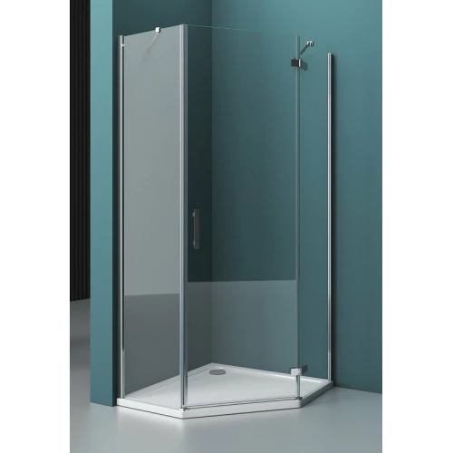 Душевой уголок BelBagno KRAFT-P-1-100-C-Cr-R 100х100 стекло прозрачное