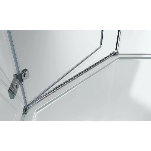 Душевой уголок BelBagno KRAFT-P-1-100-C-Cr-R 100х100 стекло прозрачное