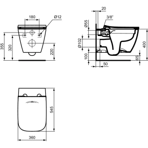 Унитаз подвесной Ideal Standard I.Life B ZZ0002