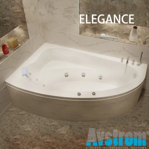 Ванна из литьевого мрамора Avstrom Elegance 150x100 L