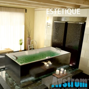 Ванна из литьевого мрамора Avstrom Estetique 180x90