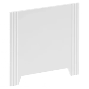 Боковой экран Кулибинка 60 белый глянец из искуcственного камня