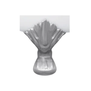 Ножка для ванны Натура серебро