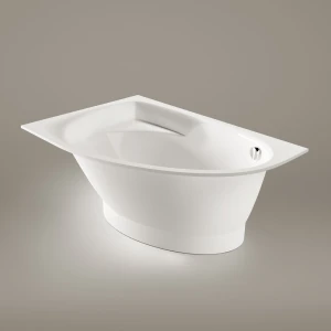 Ванна из литьевого мрамора PAA Tre Grande D 170x100 Glossy Alpine White