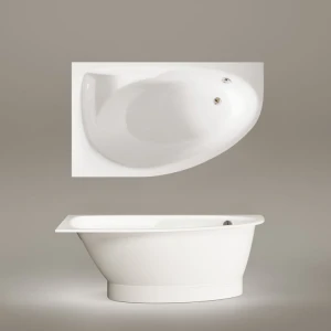 Ванна из литьевого мрамора PAA Tre Grande D 170x100 Glossy Alpine White